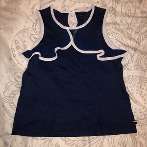 Tommy Hilfiger Blue White Blouse